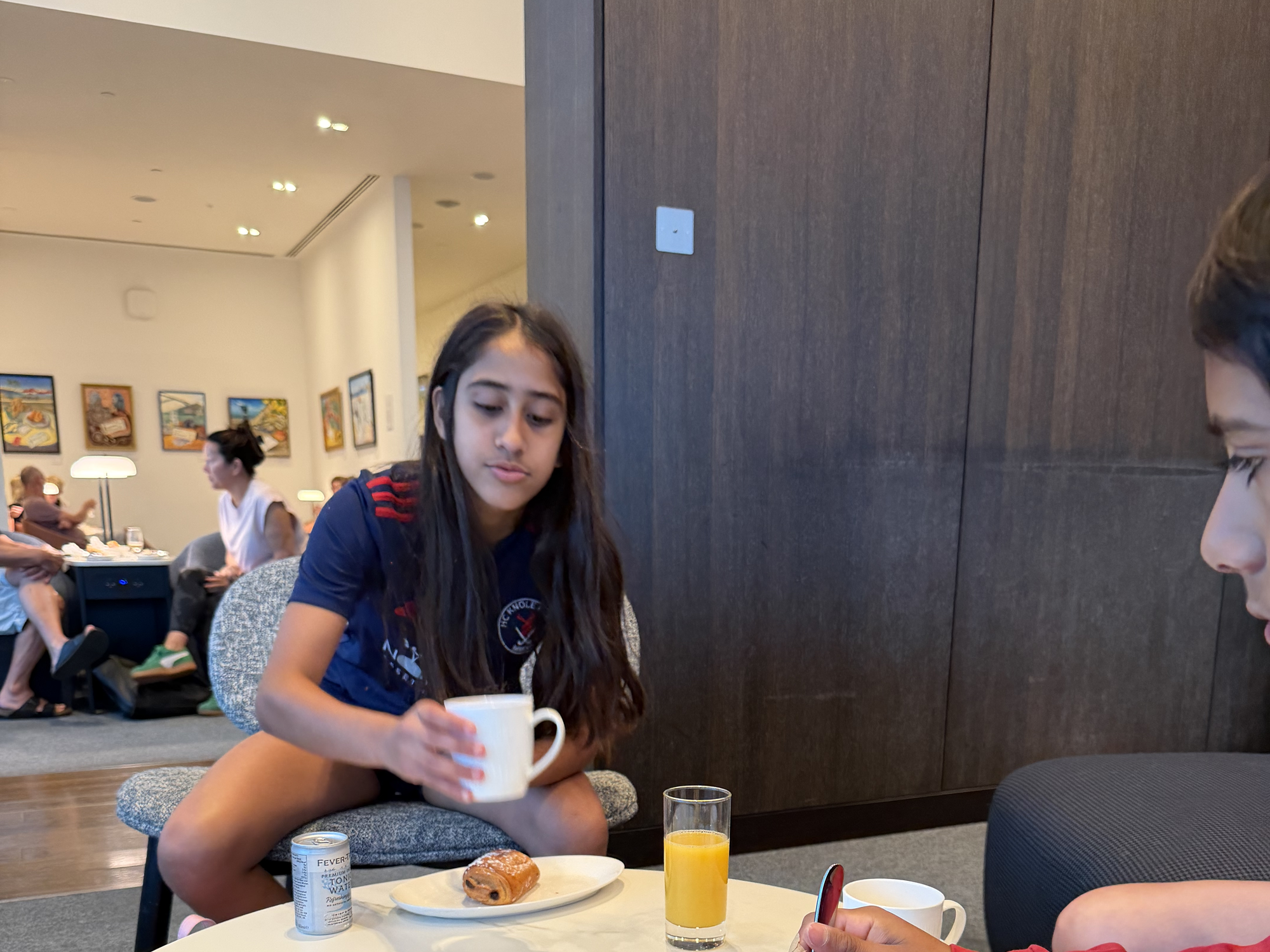 Really early morning tea before the flight